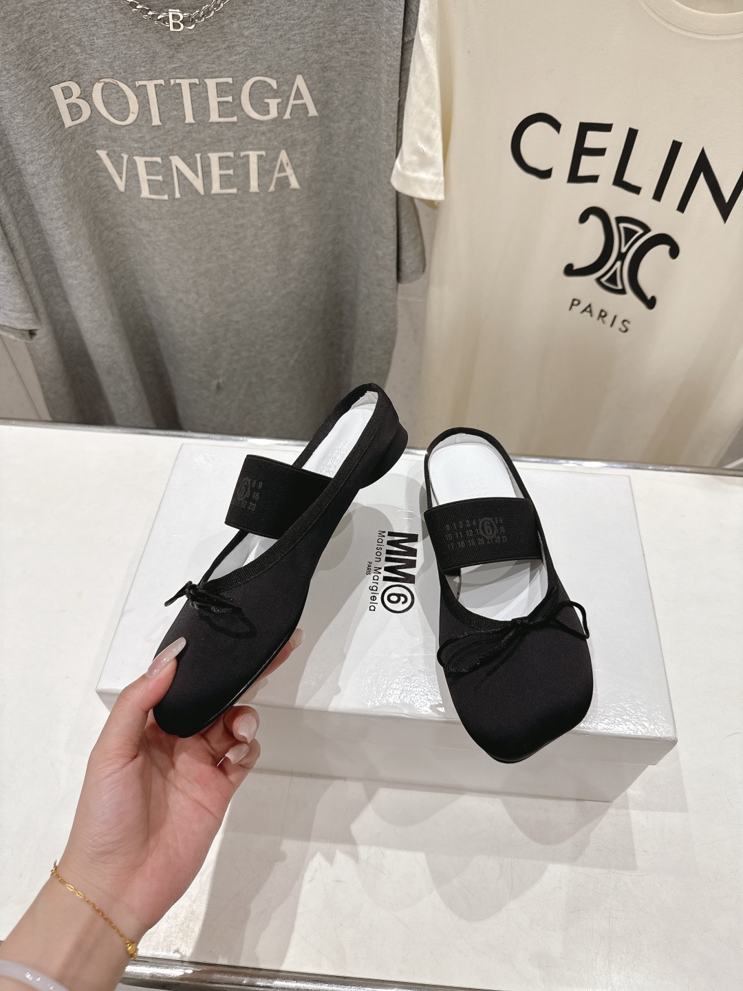 高版本出厂 布面 MM6马吉拉2026ss新品最近超级🔥的平底半拖玛丽珍芭蕾舞鞋舒适度不用说 肯定会很舒