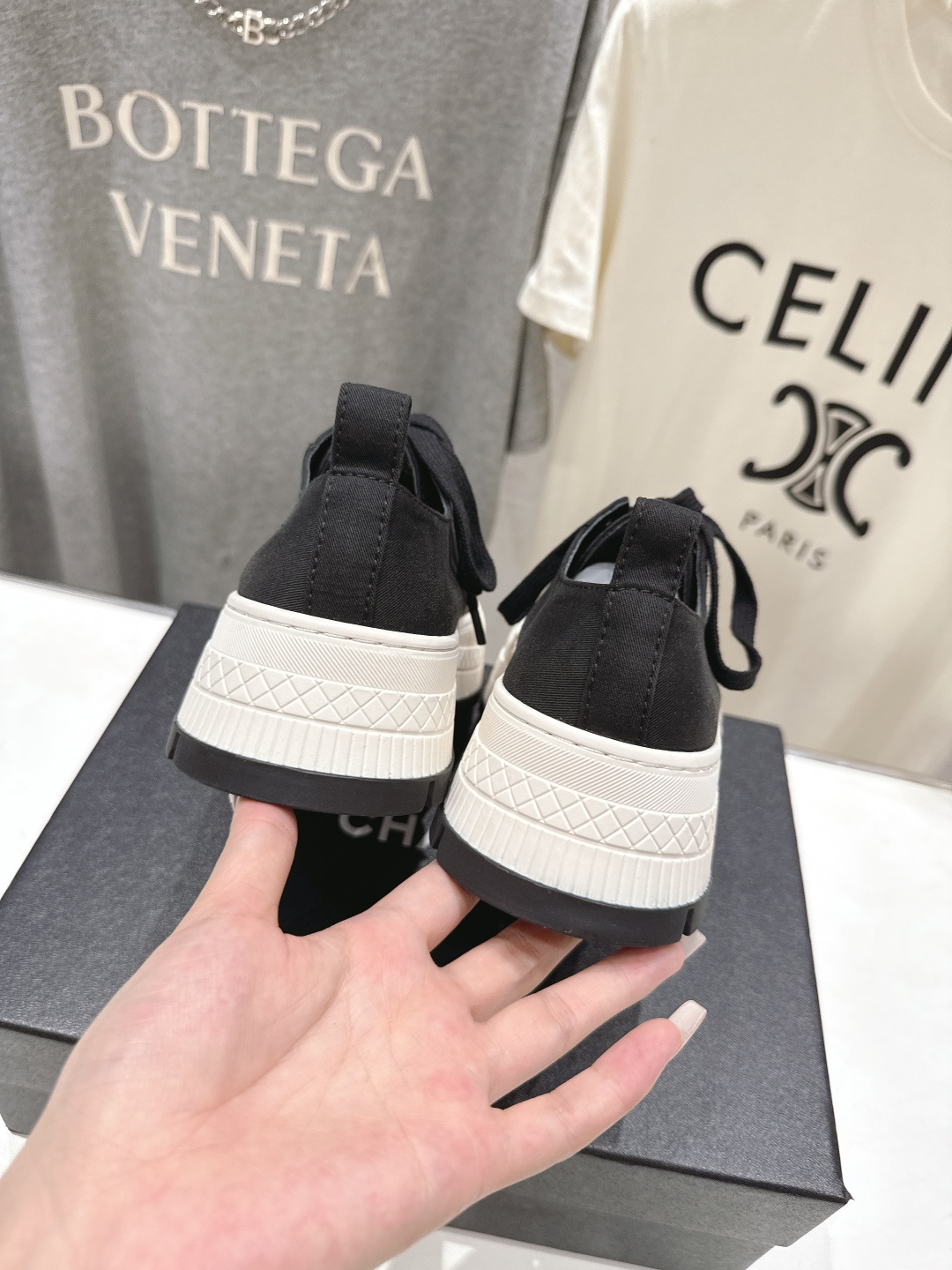 高版本出厂 Chanel* 香奈儿F022 小香2026ss新款厚底帆布鞋休闲鞋，目前超级流行的饼干鞋网