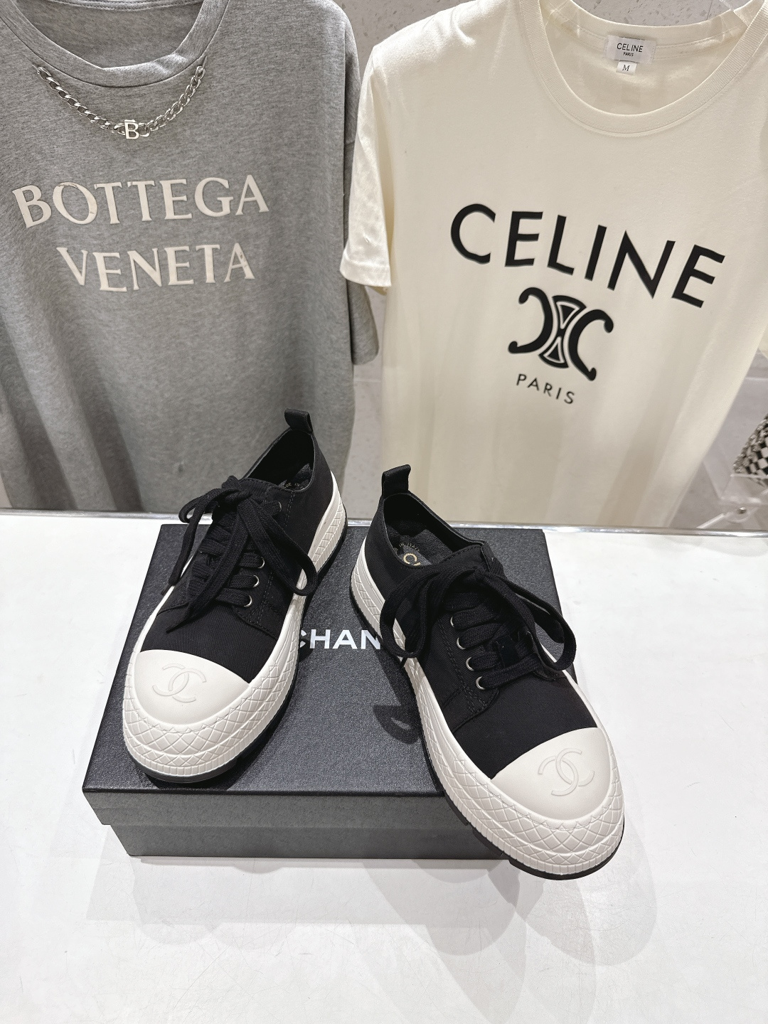 高版本出厂 Chanel* 香奈儿F022 小香2026ss新款厚底帆布鞋休闲鞋，目前超级流行的饼干鞋网