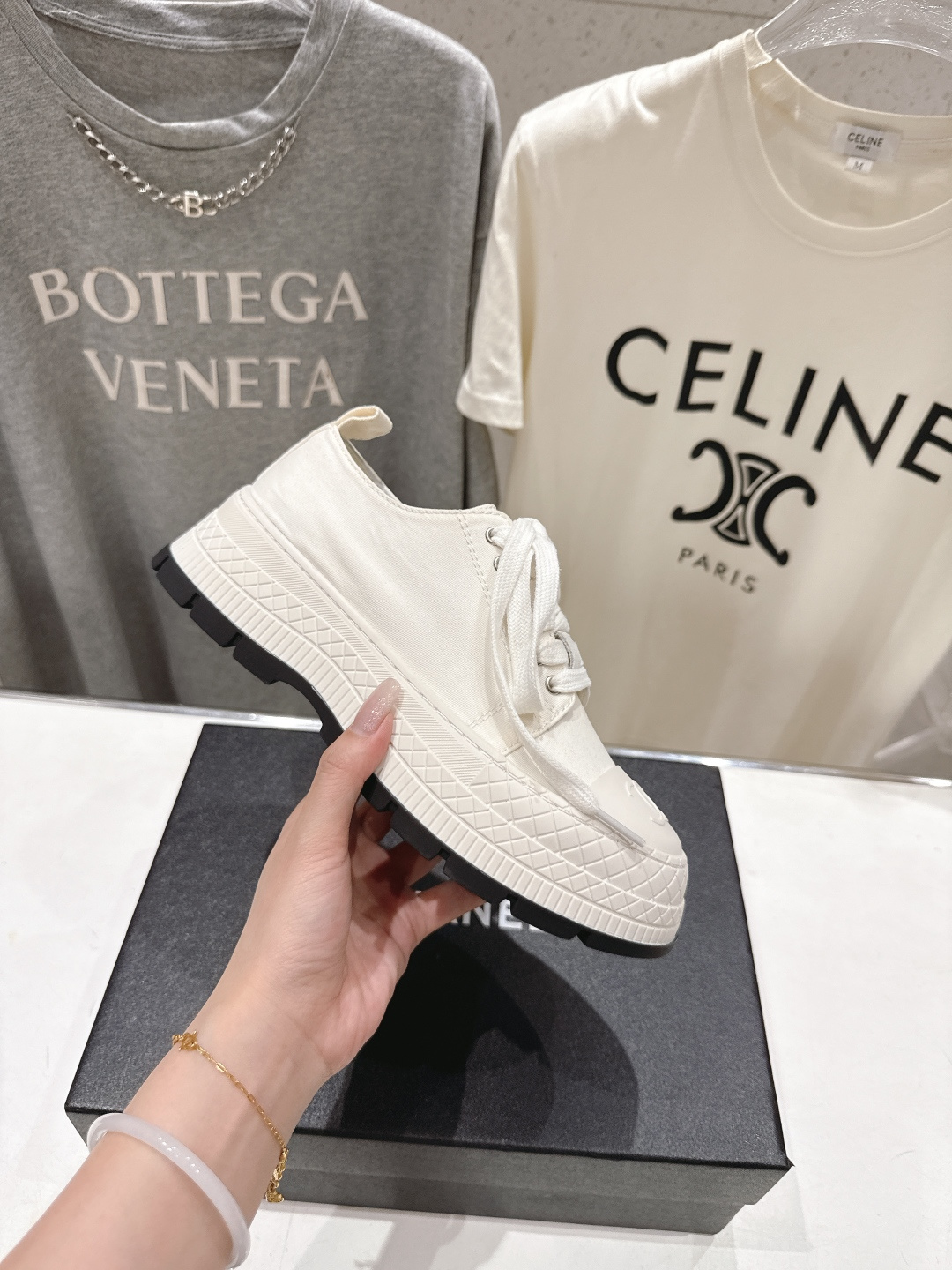 高版本出厂 Chanel* 香奈儿F022 小香2026ss新款厚底帆布鞋休闲鞋，目前超级流行的饼干鞋网