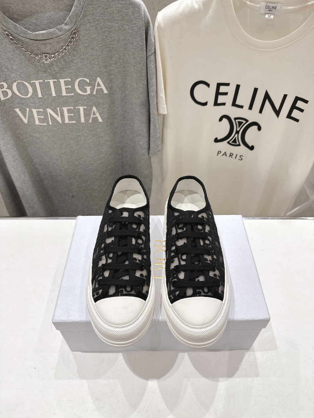 高版本出厂 Dior* 迪奥D家Walk'n系列F019 老花 刺绣 厚底帆布鞋 休闲运动鞋原版购入开发