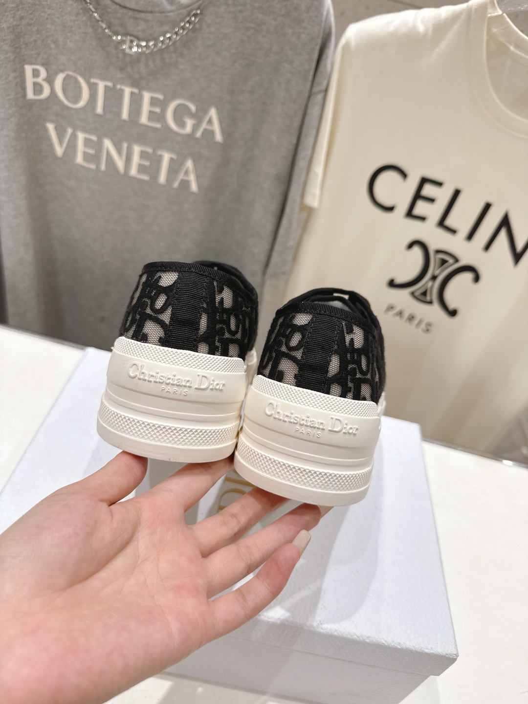 高版本出厂 Dior* 迪奥D家Walk'n系列F019 老花 刺绣 厚底帆布鞋 休闲运动鞋原版购入开发