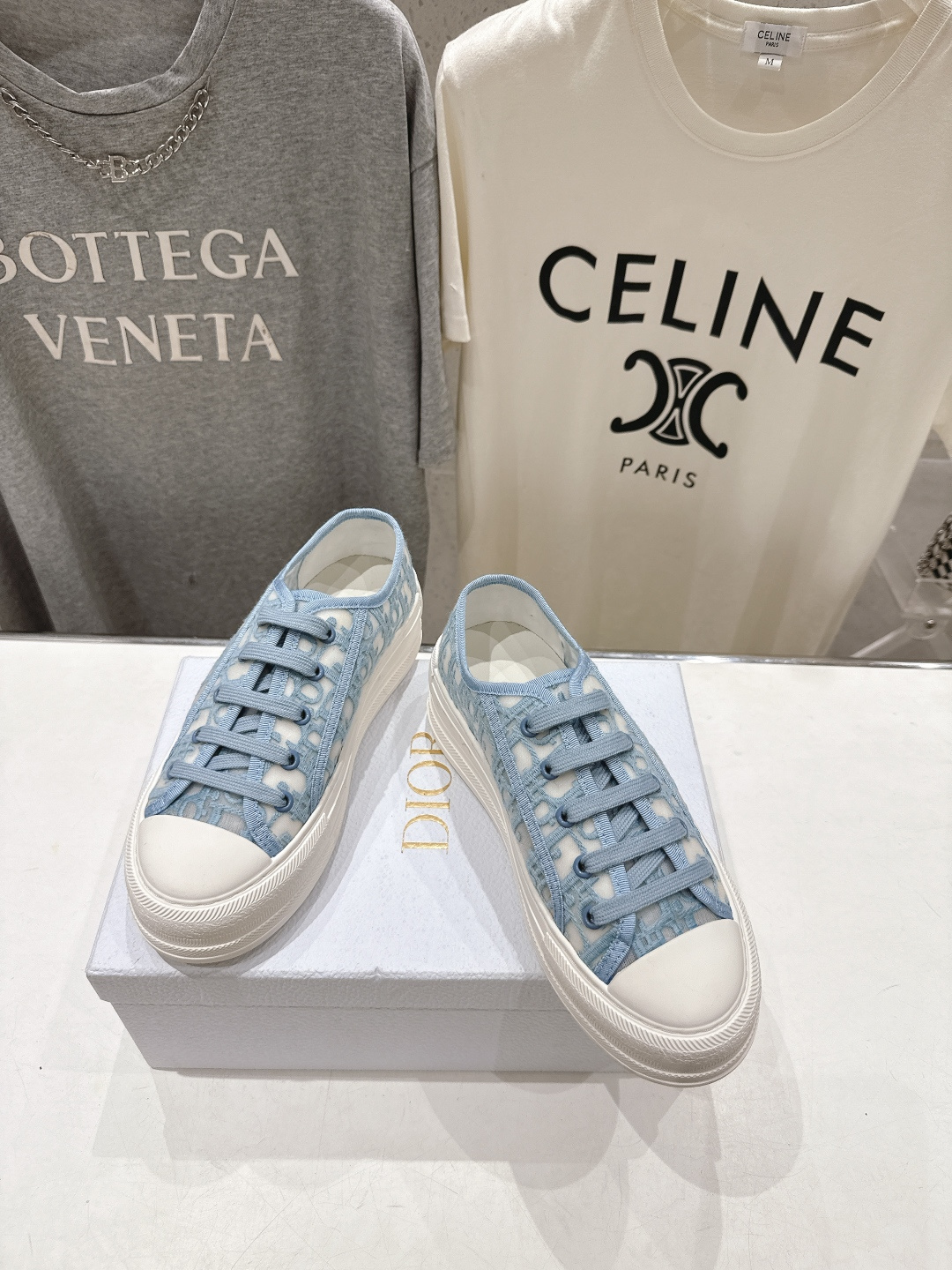 高版本出厂 Dior* 迪奥D家Walk'n系列F019 老花 刺绣 厚底帆布鞋 休闲运动鞋原版购入开发