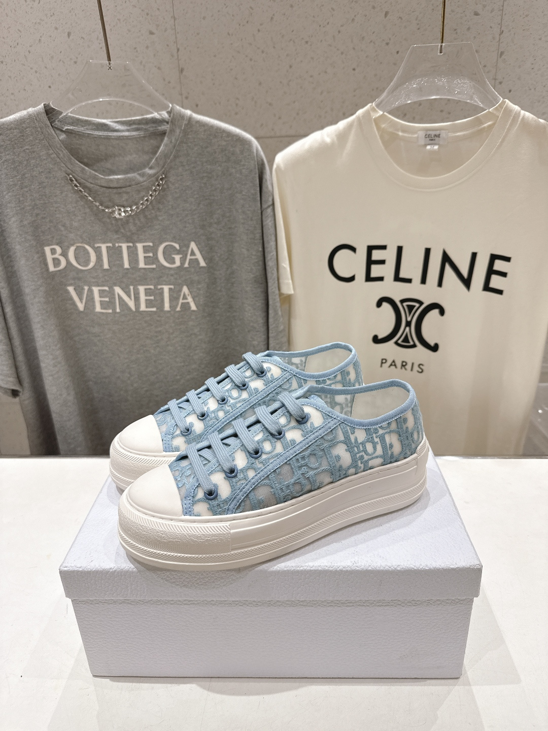 高版本出厂 Dior* 迪奥D家Walk'n系列F019 老花 刺绣 厚底帆布鞋 休闲运动鞋原版购入开发