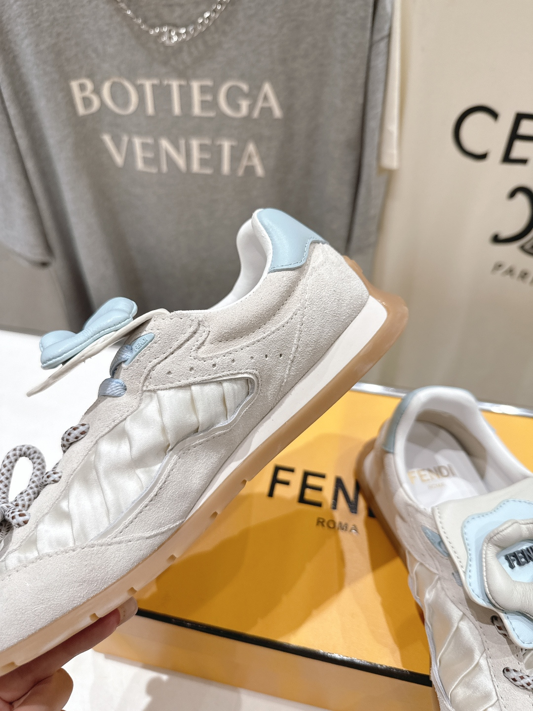 高版本出厂 Fendi 芬迪F029 26ss时装周走秀新款板鞋休闲运动鞋 FD match 升级新款 