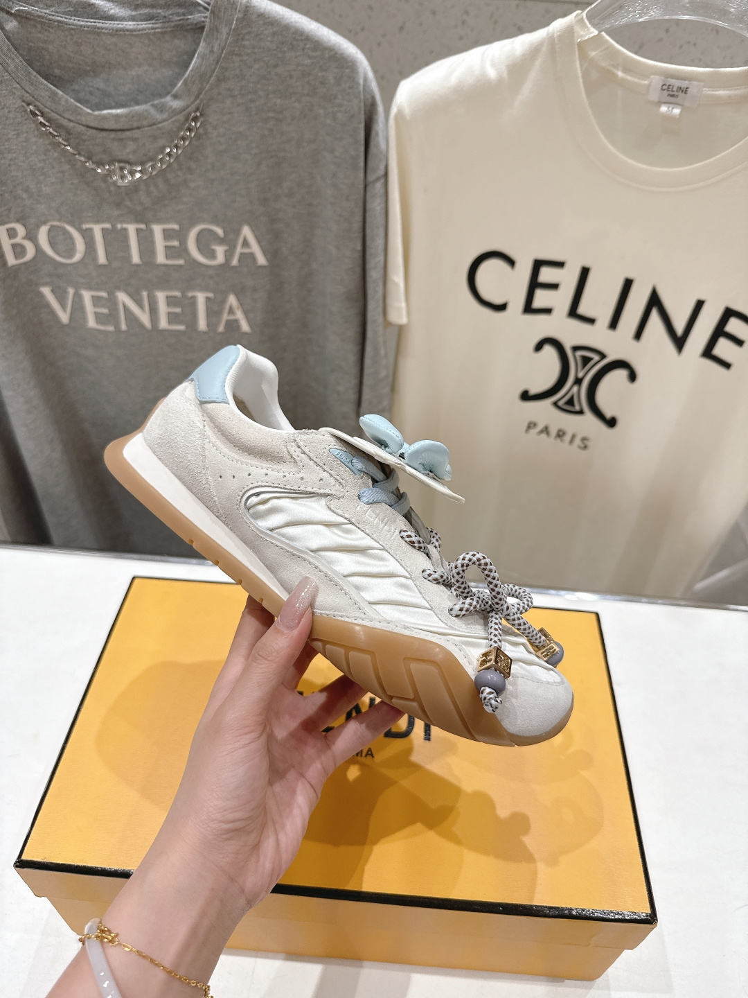 高版本出厂 Fendi 芬迪F029 26ss时装周走秀新款板鞋休闲运动鞋 FD match 升级新款 