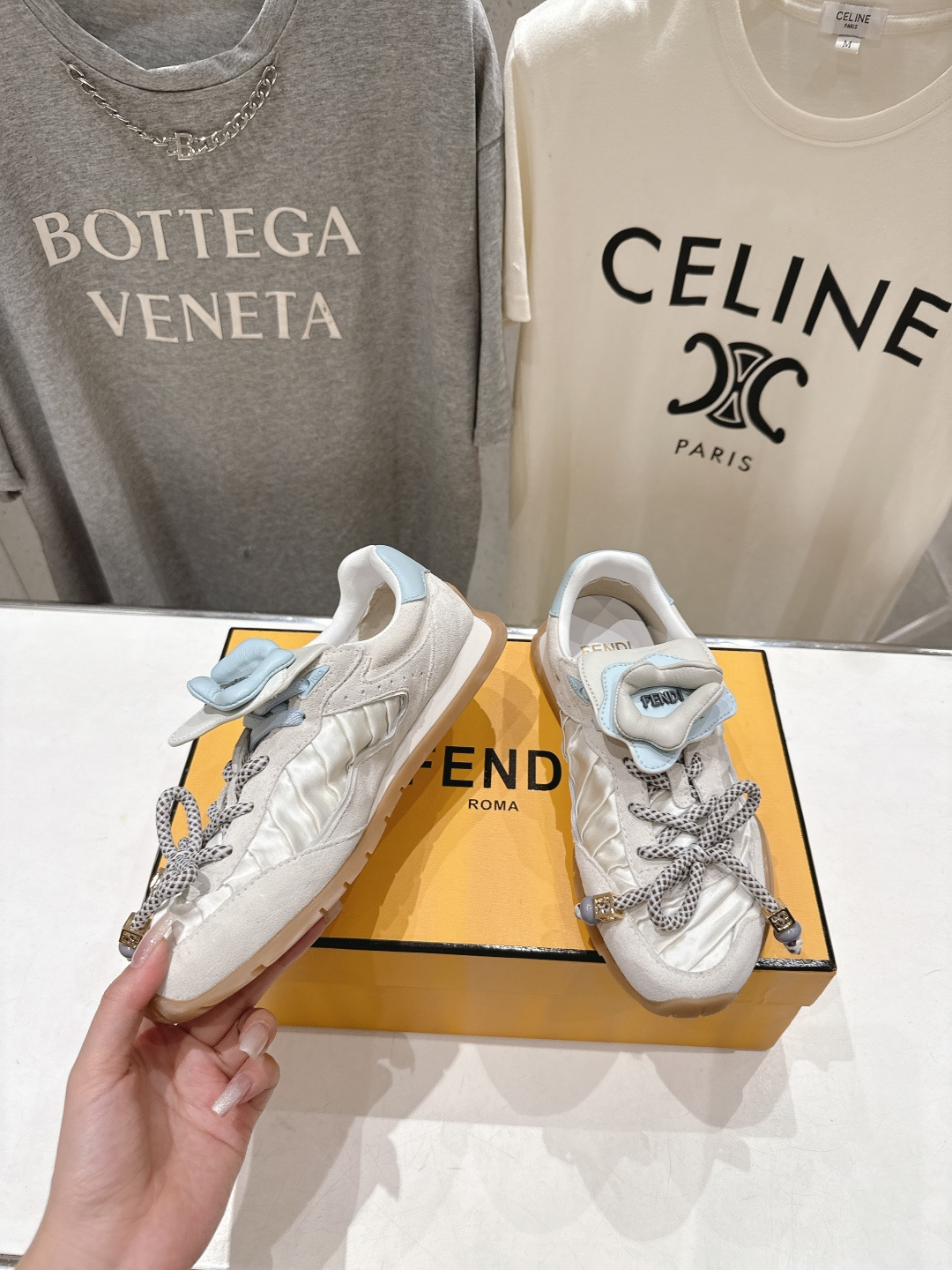 高版本出厂 Fendi 芬迪F029 26ss时装周走秀新款板鞋休闲运动鞋 FD match 升级新款 