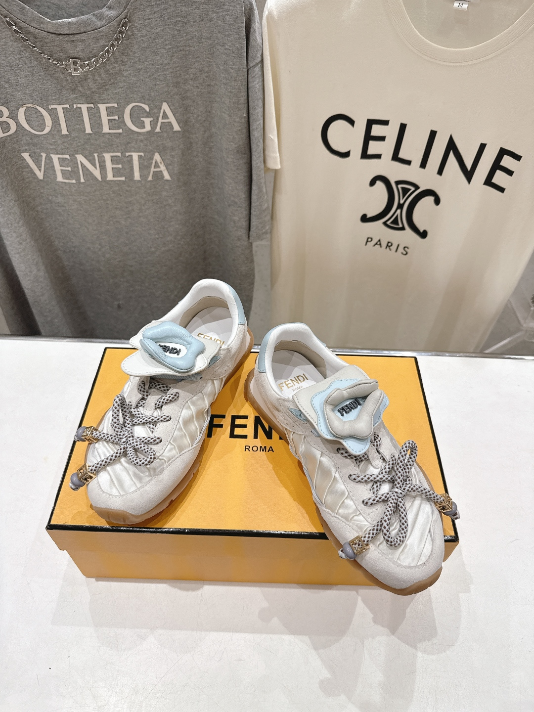 高版本出厂 Fendi 芬迪F029 26ss时装周走秀新款板鞋休闲运动鞋 FD match 升级新款 