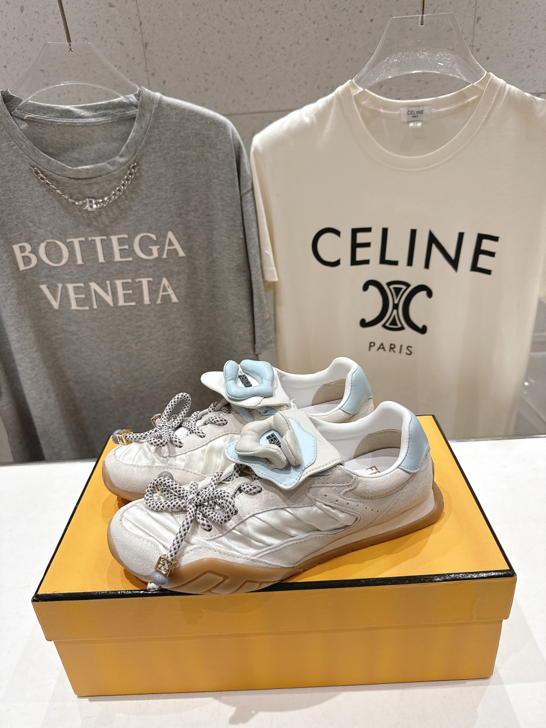 高版本出厂 Fendi 芬迪F029 26ss时装周走秀新款板鞋休闲运动鞋 FD match 升级新款 