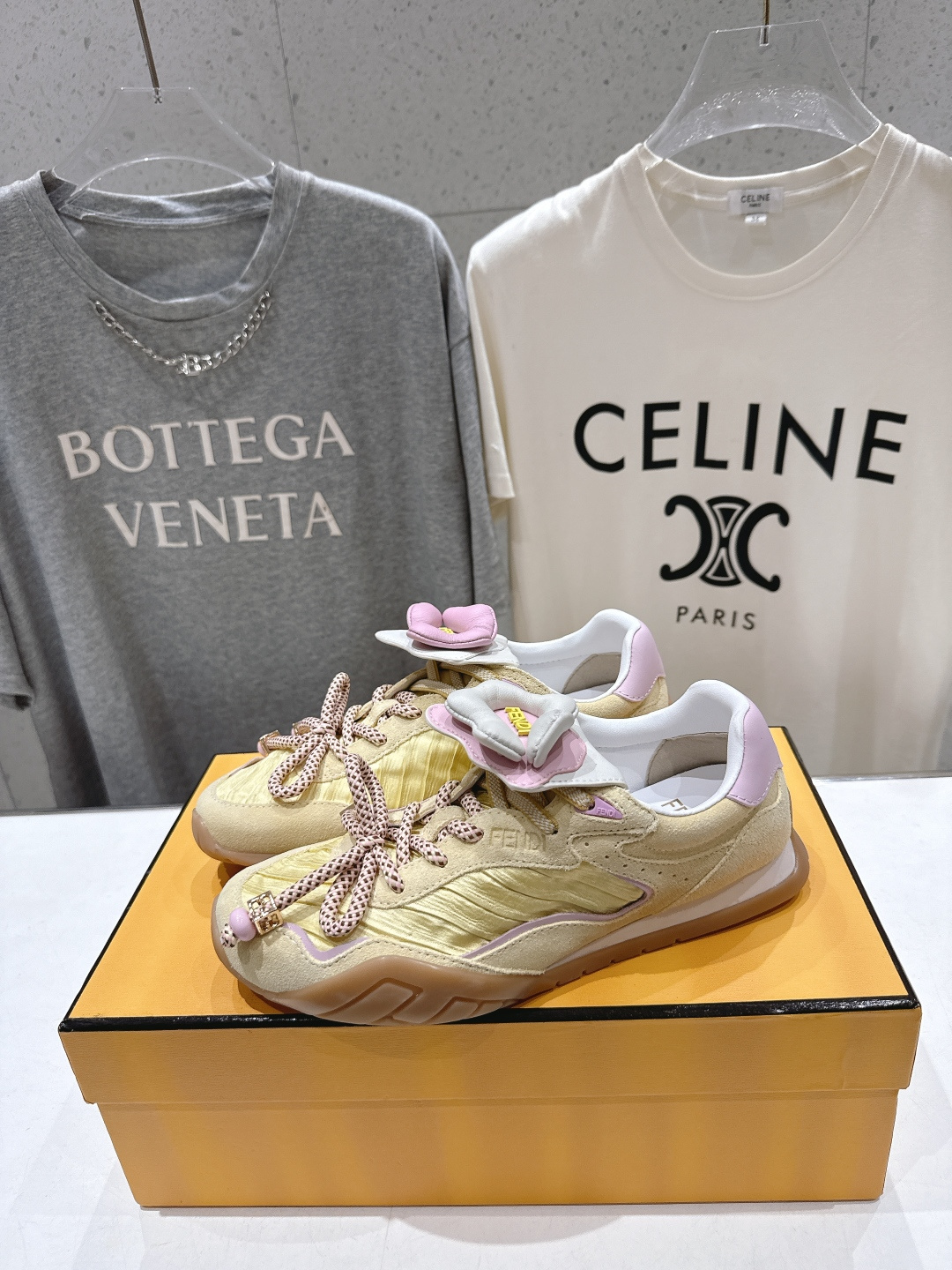 高版本出厂 Fendi 芬迪F029 26ss时装周走秀新款板鞋休闲运动鞋 FD match 升级新款 