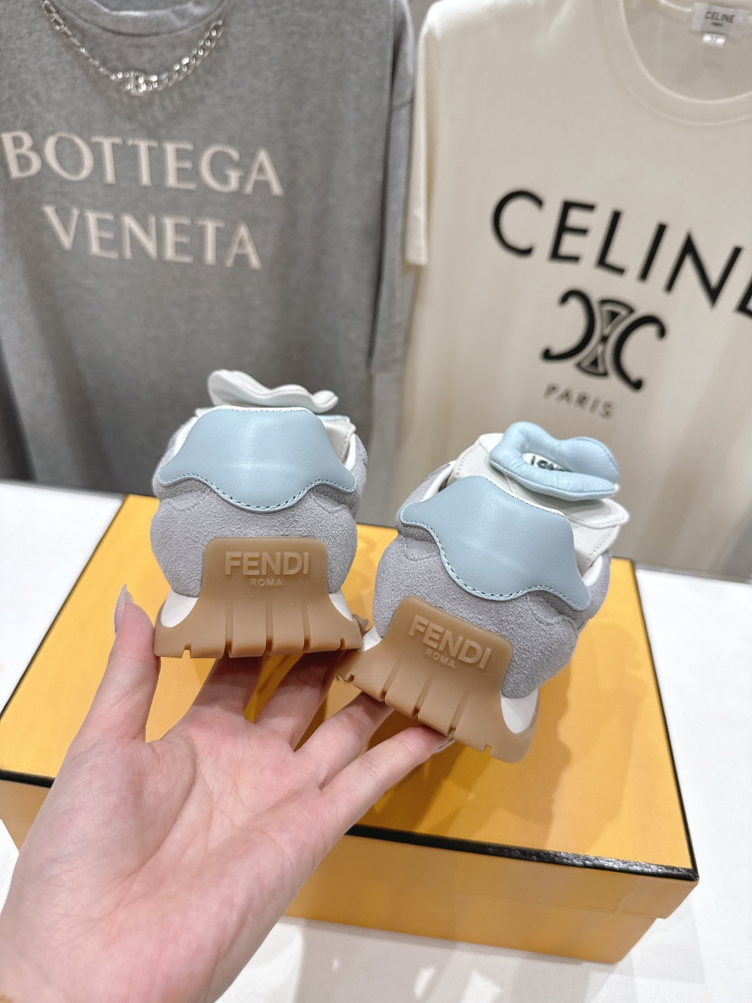 高版本出厂 Fendi 芬迪F029 26ss时装周走秀新款板鞋休闲运动鞋 FD match 升级新款 