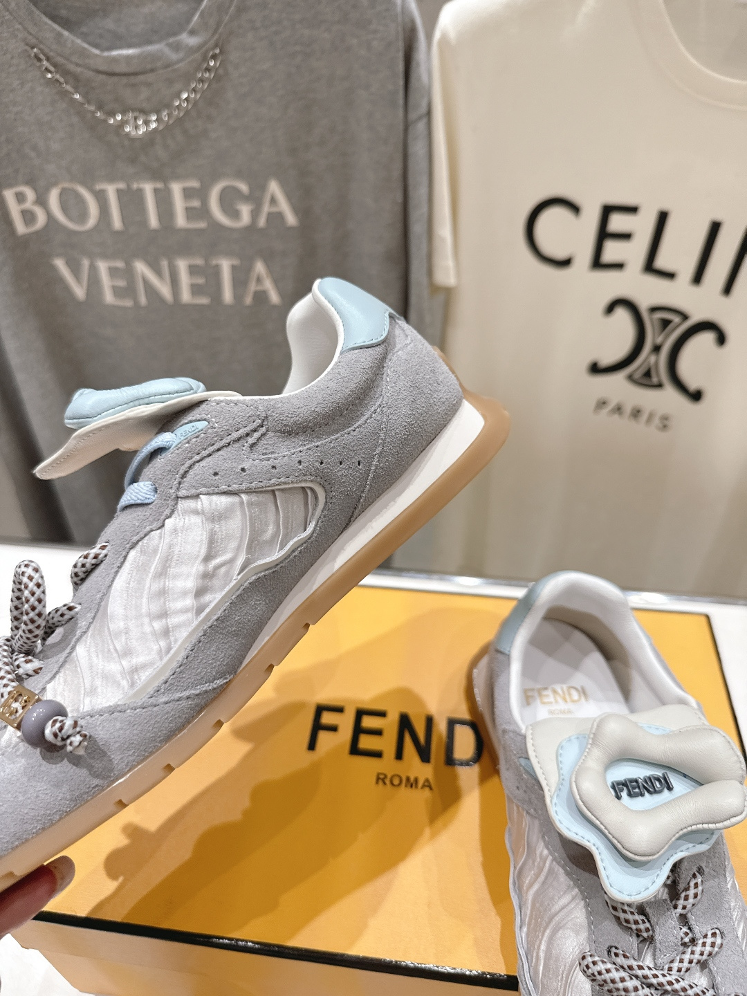 高版本出厂 Fendi 芬迪F029 26ss时装周走秀新款板鞋休闲运动鞋 FD match 升级新款 