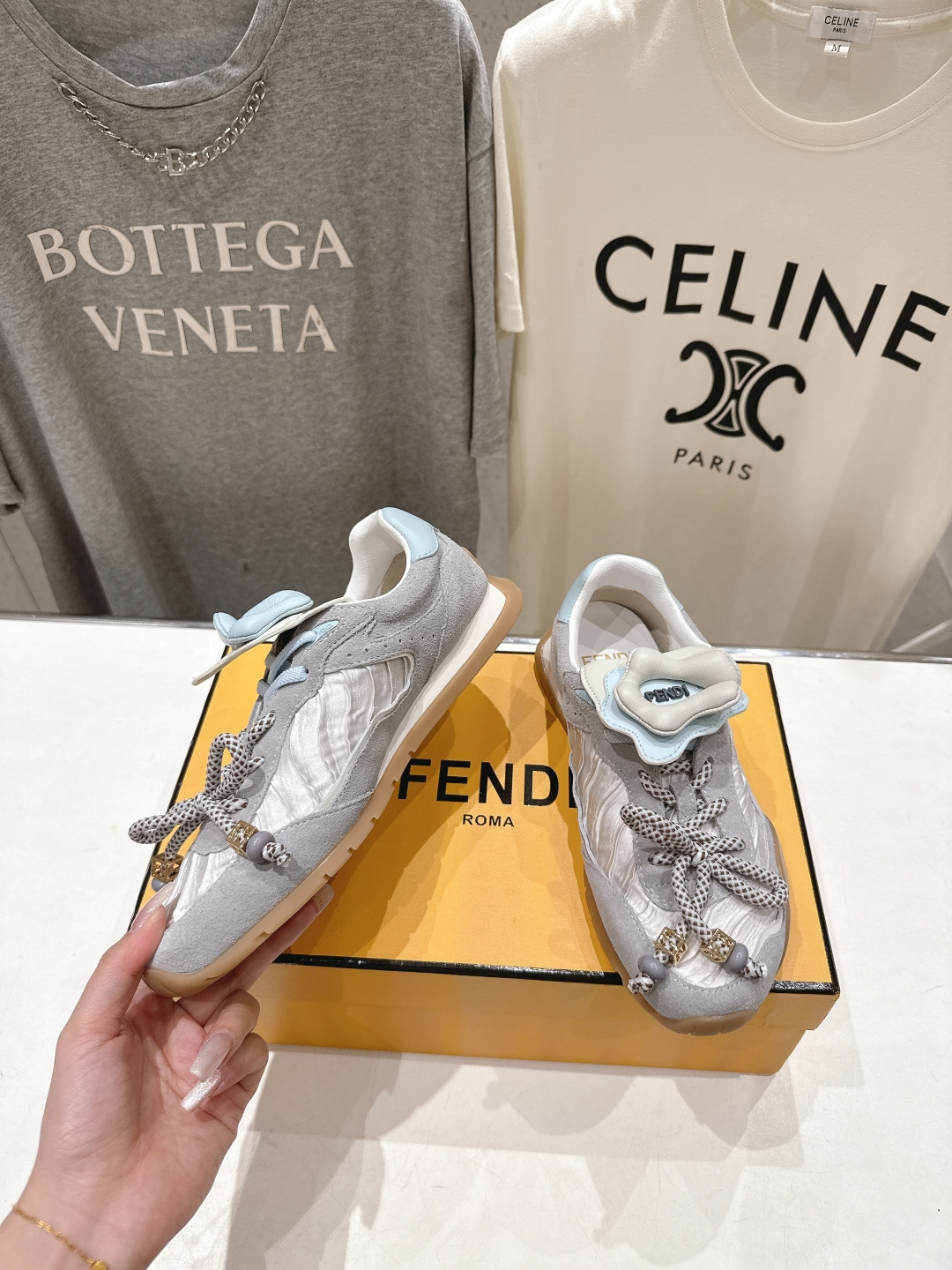 高版本出厂 Fendi 芬迪F029 26ss时装周走秀新款板鞋休闲运动鞋 FD match 升级新款 