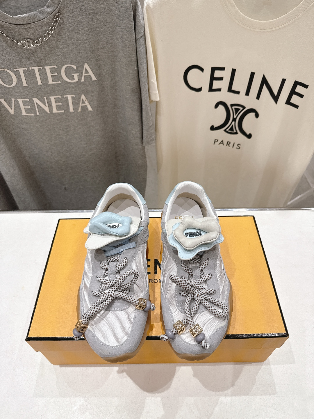 高版本出厂 Fendi 芬迪F029 26ss时装周走秀新款板鞋休闲运动鞋 FD match 升级新款 