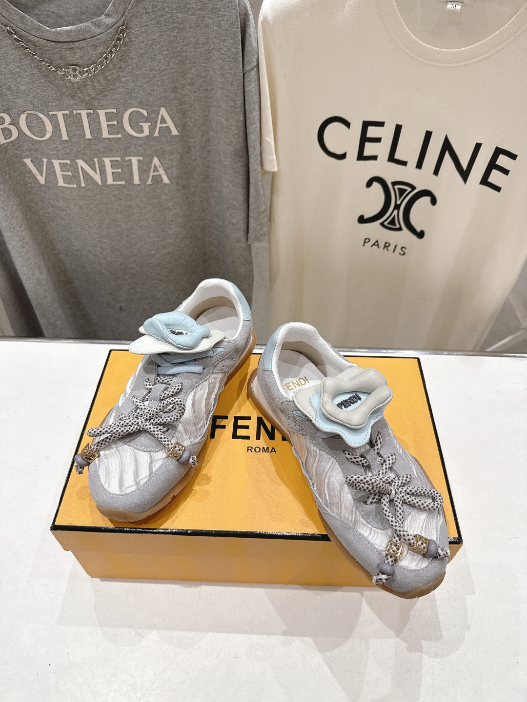 高版本出厂 Fendi 芬迪F029 26ss时装周走秀新款板鞋休闲运动鞋 FD match 升级新款 