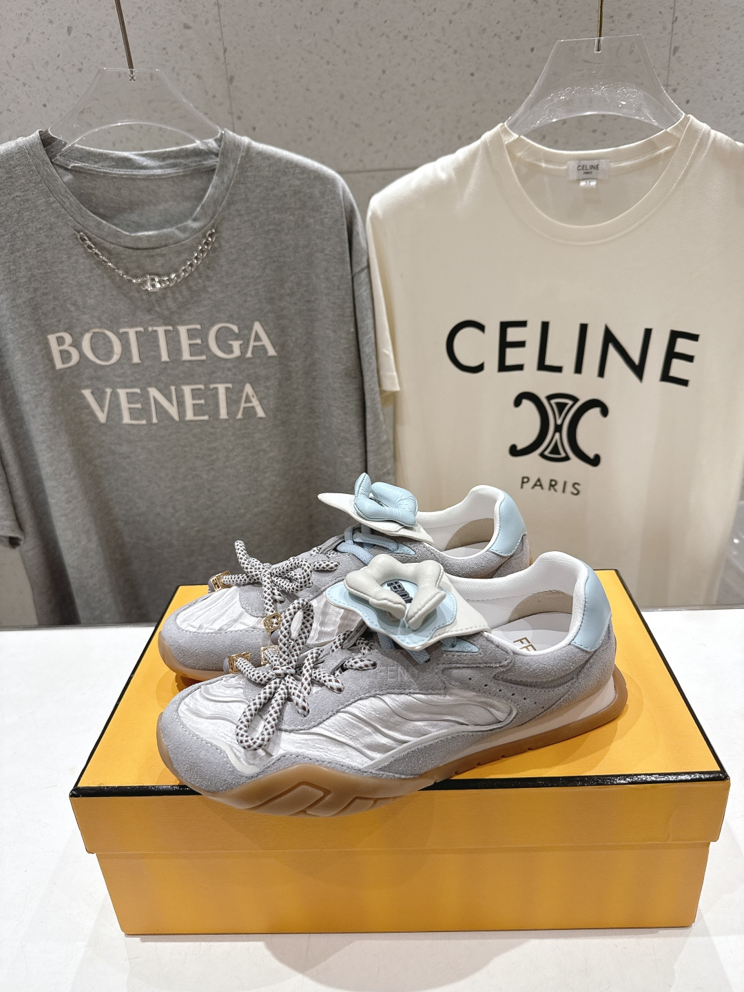 高版本出厂 Fendi 芬迪F029 26ss时装周走秀新款板鞋休闲运动鞋 FD match 升级新款 