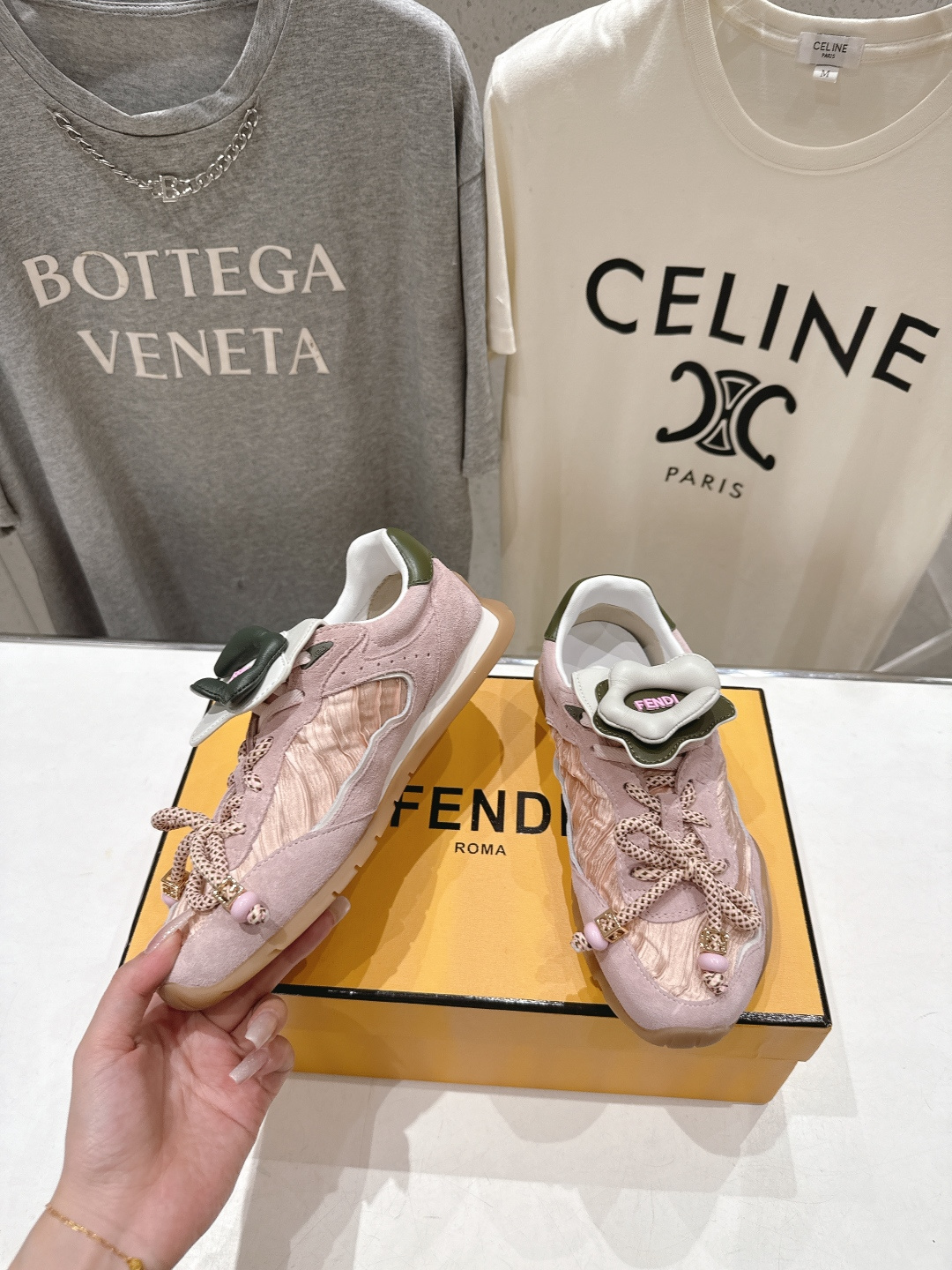 高版本出厂 Fendi 芬迪F029 26ss时装周走秀新款板鞋休闲运动鞋 FD match 升级新款 