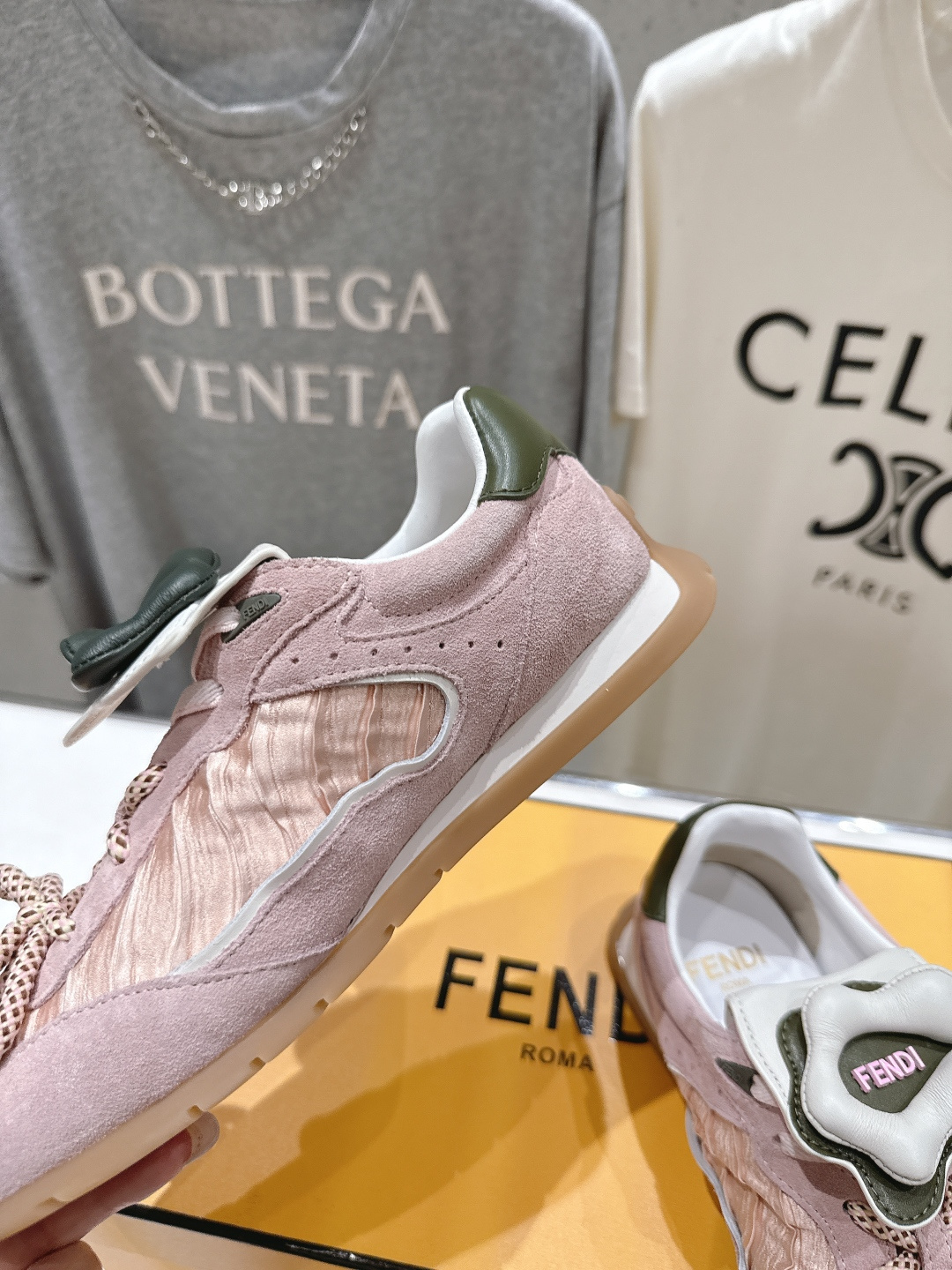 高版本出厂 Fendi 芬迪F029 26ss时装周走秀新款板鞋休闲运动鞋 FD match 升级新款 