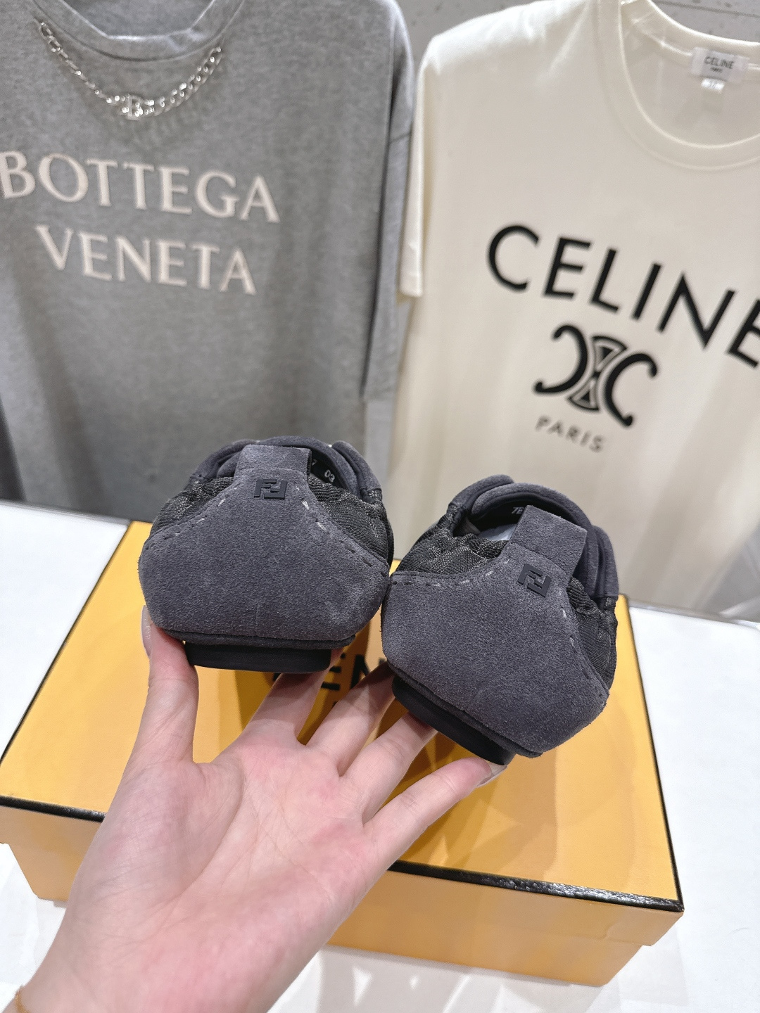 高版本出厂 只有男码 Fendi 芬迪26ssF029～new新款男士系带休闲鞋德训鞋，低调奢华懒人鞋，