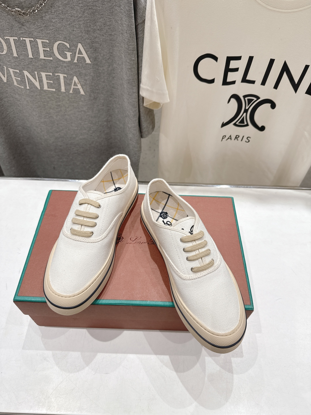 高版本出厂 男码+10 情侣款 Loro piana2026ss火爆新品帆布鞋发售Loro Piana(