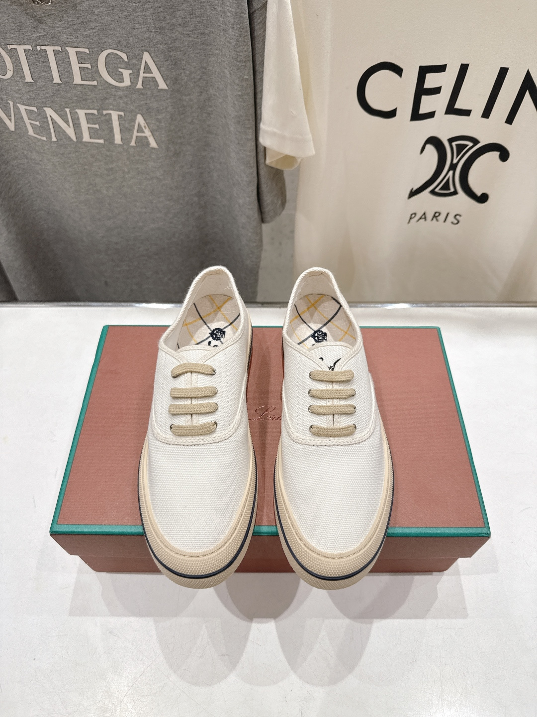 高版本出厂 男码+10 情侣款 Loro piana2026ss火爆新品帆布鞋发售Loro Piana(