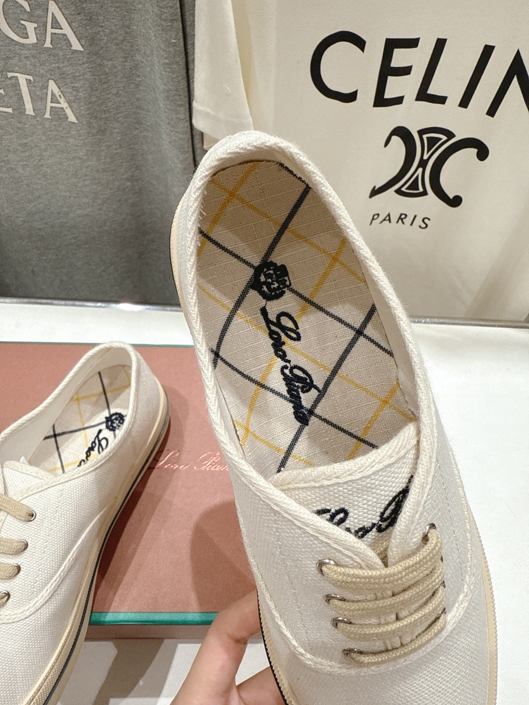 高版本出厂 男码+10 情侣款 Loro piana2026ss火爆新品帆布鞋发售Loro Piana(