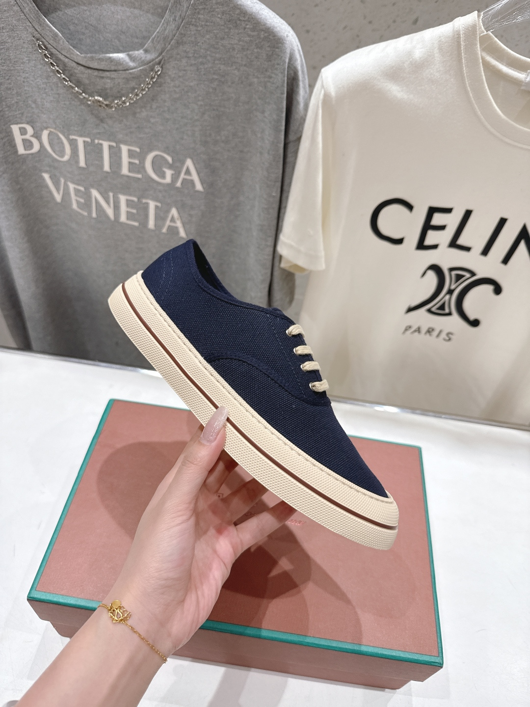 高版本出厂 男码+10 情侣款 Loro piana2026ss火爆新品帆布鞋发售Loro Piana(