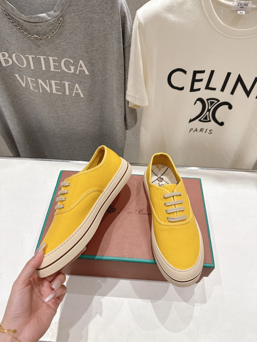 高版本出厂 男码+10 情侣款 Loro piana2026ss火爆新品帆布鞋发售Loro Piana(