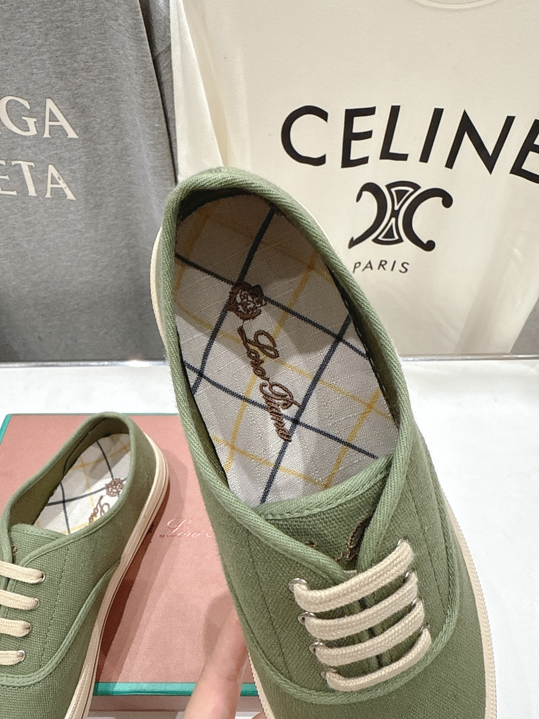 高版本出厂 男码+10 情侣款 Loro piana2026ss火爆新品帆布鞋发售Loro Piana(