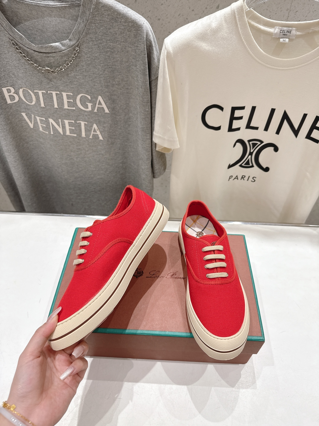 高版本出厂 男码+10 情侣款 Loro piana2026ss火爆新品帆布鞋发售Loro Piana(