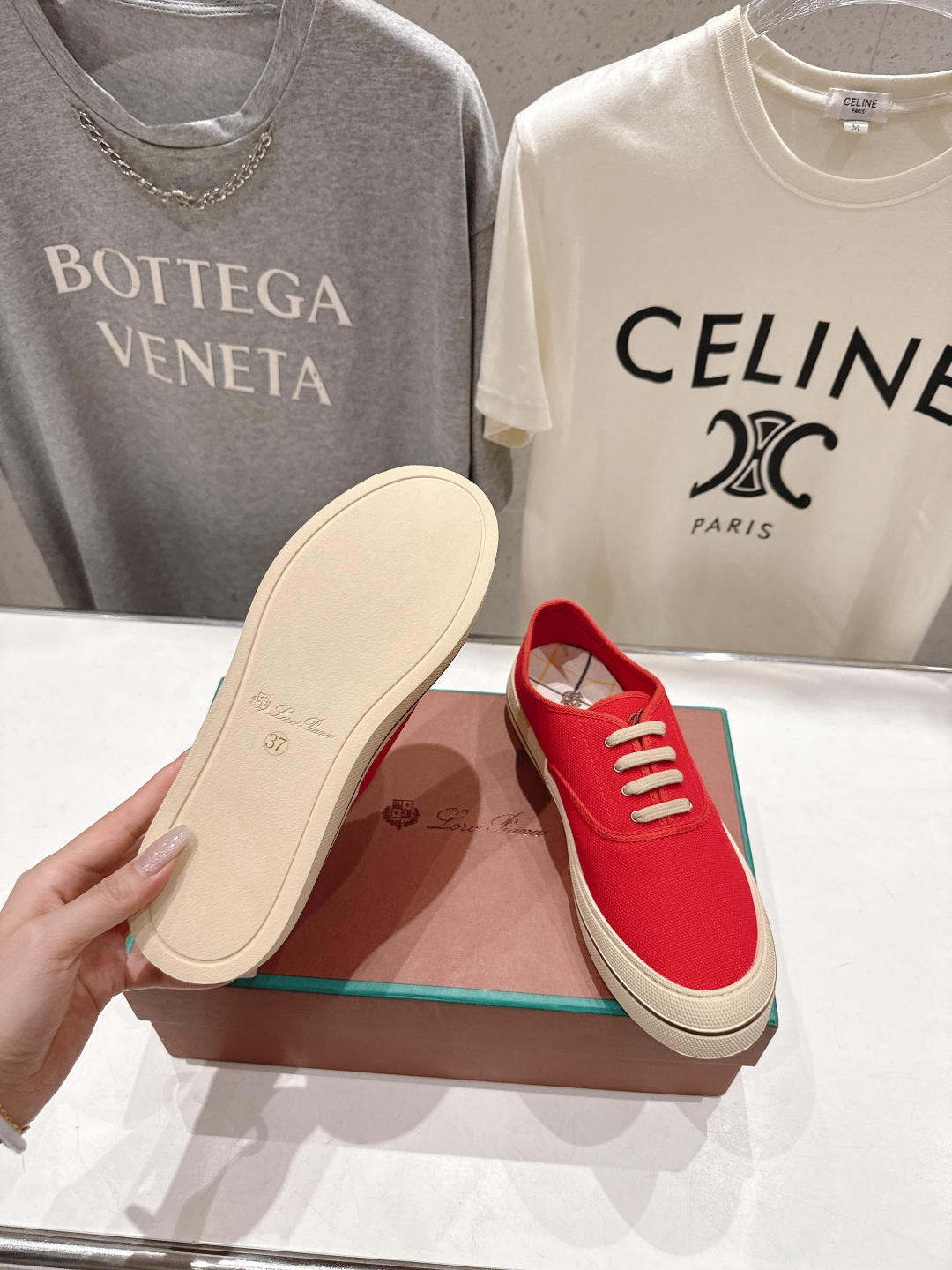 高版本出厂 男码+10 情侣款 Loro piana2026ss火爆新品帆布鞋发售Loro Piana(