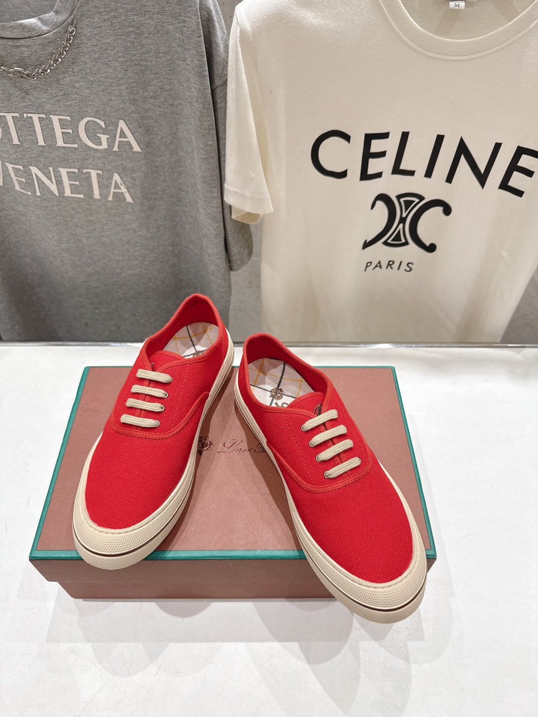 高版本出厂 男码+10 情侣款 Loro piana2026ss火爆新品帆布鞋发售Loro Piana(