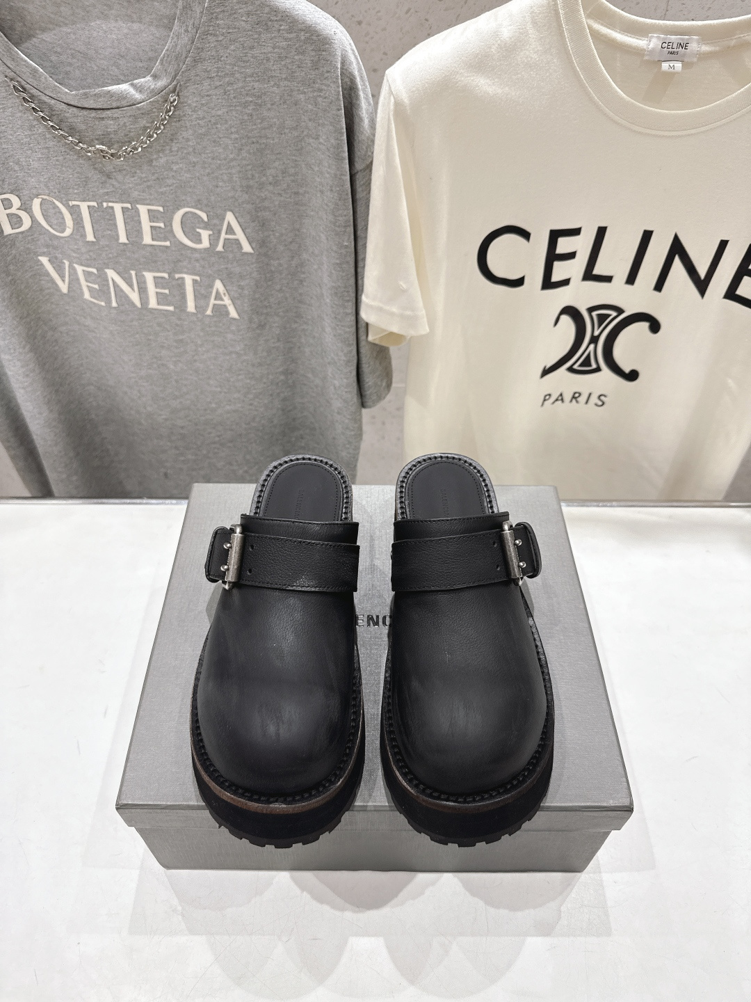 高版本出厂 BALENCIAG*/巴黎世家F046 2026ss新款大头皮鞋得比鞋半包乐福鞋TRACTO