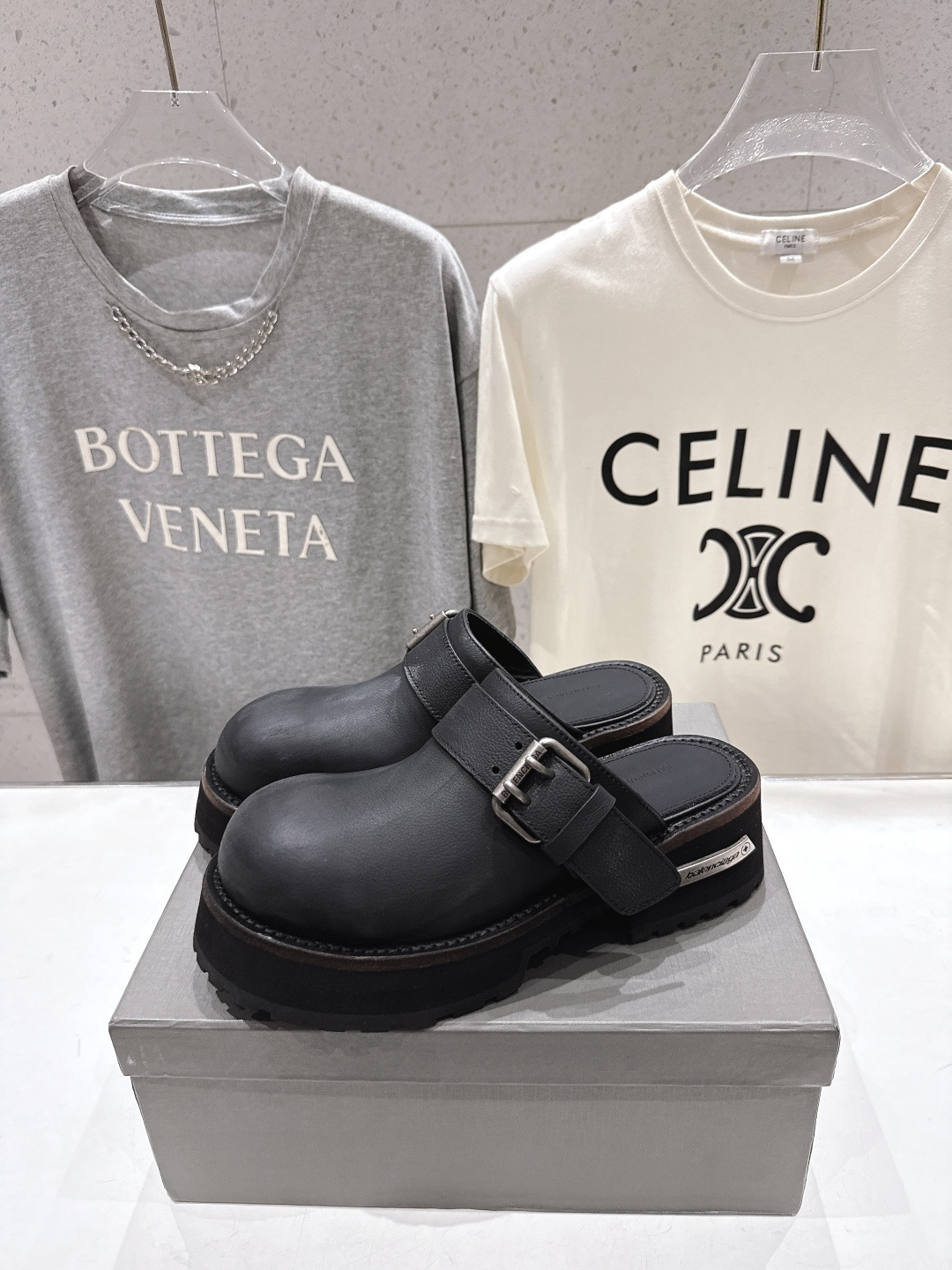 高版本出厂 BALENCIAG*/巴黎世家F046 2026ss新款大头皮鞋得比鞋半包乐福鞋TRACTO