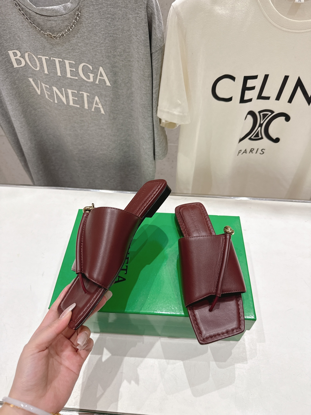 高版本出厂 Bottega Veneta/BV F065 2026ss夏季新款Solstice女士平底拖