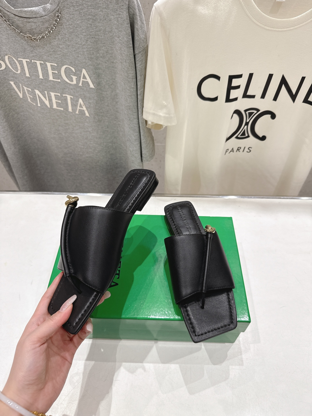 高版本出厂 Bottega Veneta/BV F065 2026ss夏季新款Solstice女士平底拖