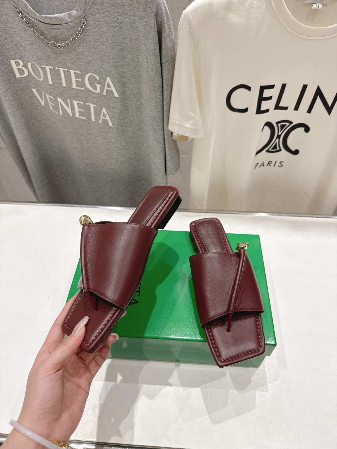 高版本出厂 Bottega Veneta/BV F065 2026ss夏季新款Solstice女士平底拖