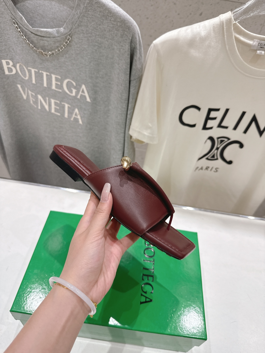 高版本出厂 Bottega Veneta/BV F065 2026ss夏季新款Solstice女士平底拖