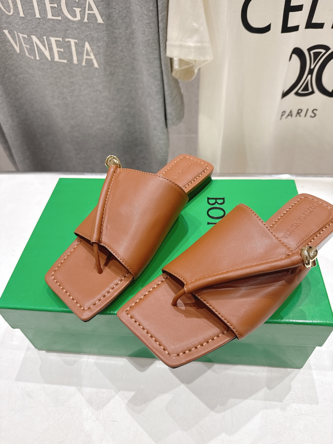 高版本出厂 Bottega Veneta/BV F065 2026ss夏季新款Solstice女士平底拖