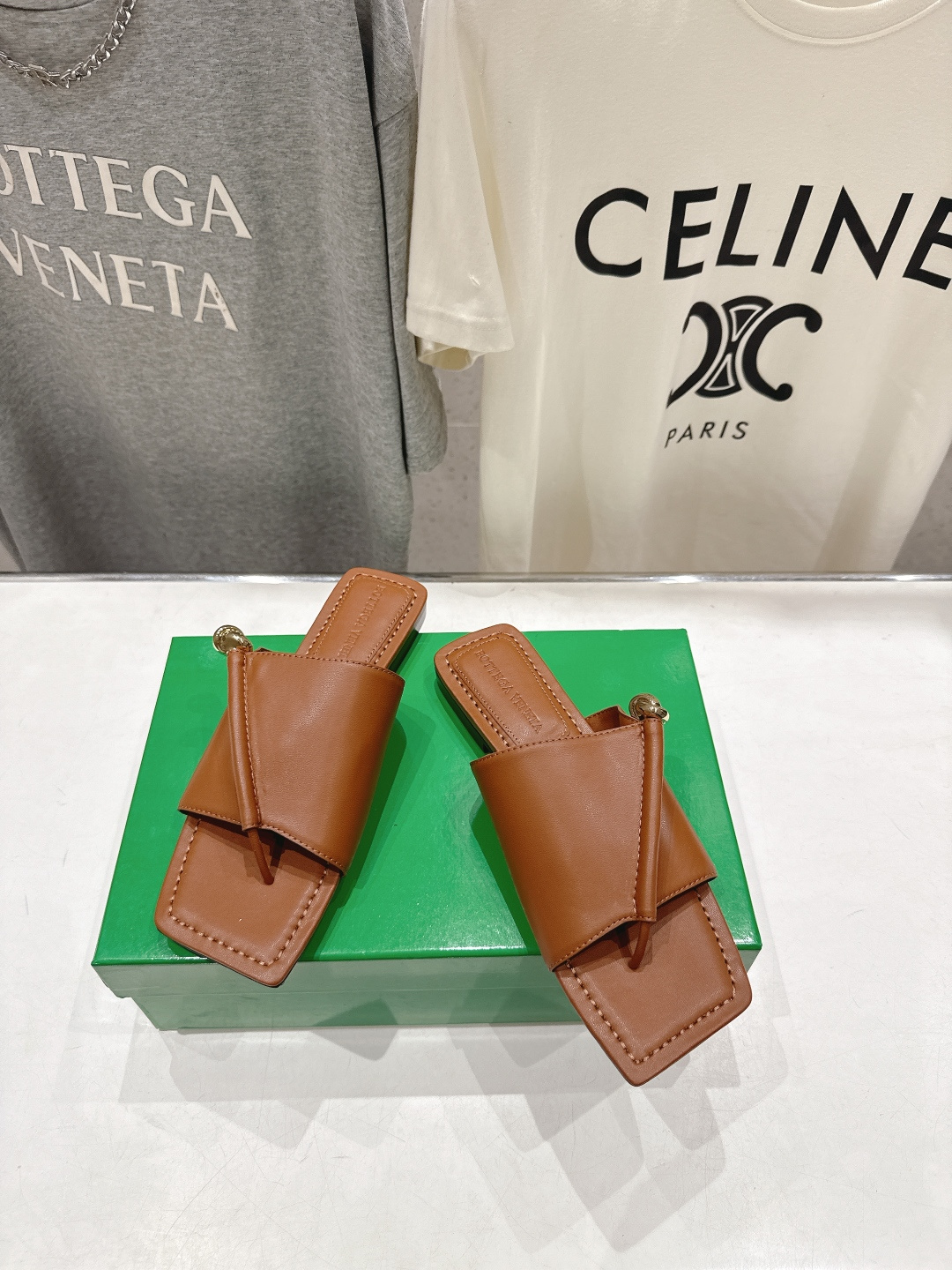 高版本出厂 Bottega Veneta/BV F065 2026ss夏季新款Solstice女士平底拖