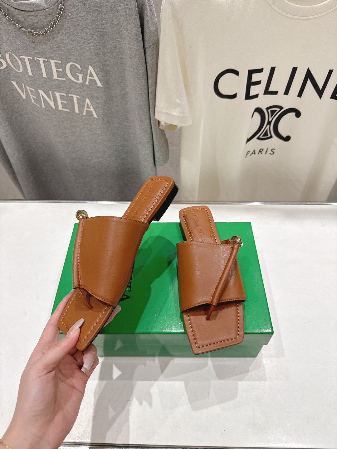 高版本出厂 Bottega Veneta/BV F065 2026ss夏季新款Solstice女士平底拖