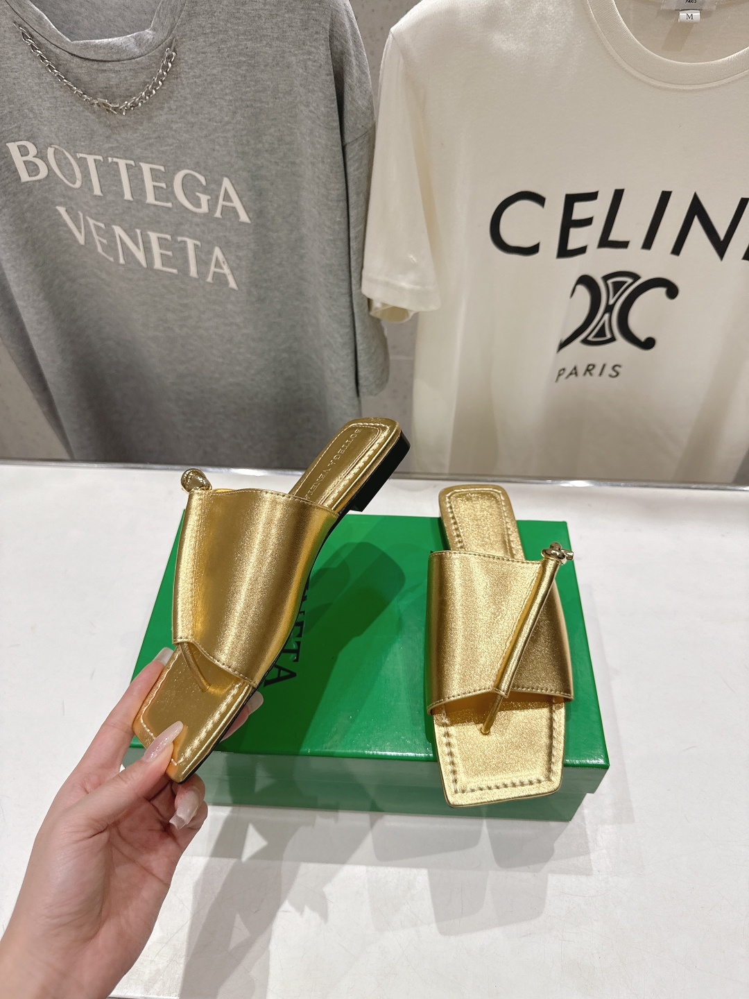 高版本出厂 Bottega Veneta/BV F065 2026ss夏季新款Solstice女士平底拖