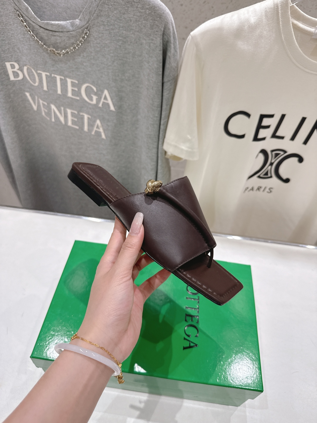 高版本出厂 Bottega Veneta/BV F065 2026ss夏季新款Solstice女士平底拖