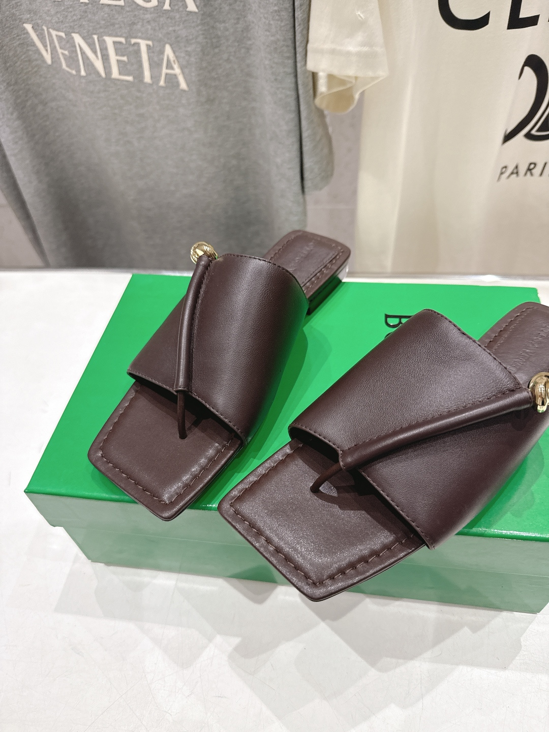 高版本出厂 Bottega Veneta/BV F065 2026ss夏季新款Solstice女士平底拖