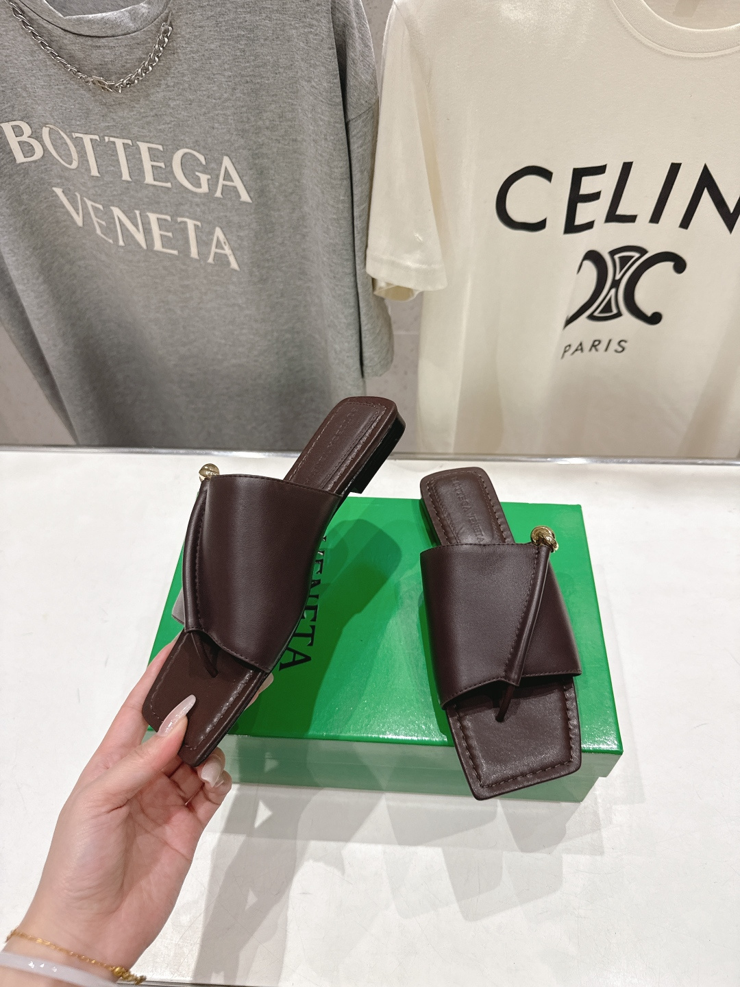 高版本出厂 Bottega Veneta/BV F065 2026ss夏季新款Solstice女士平底拖