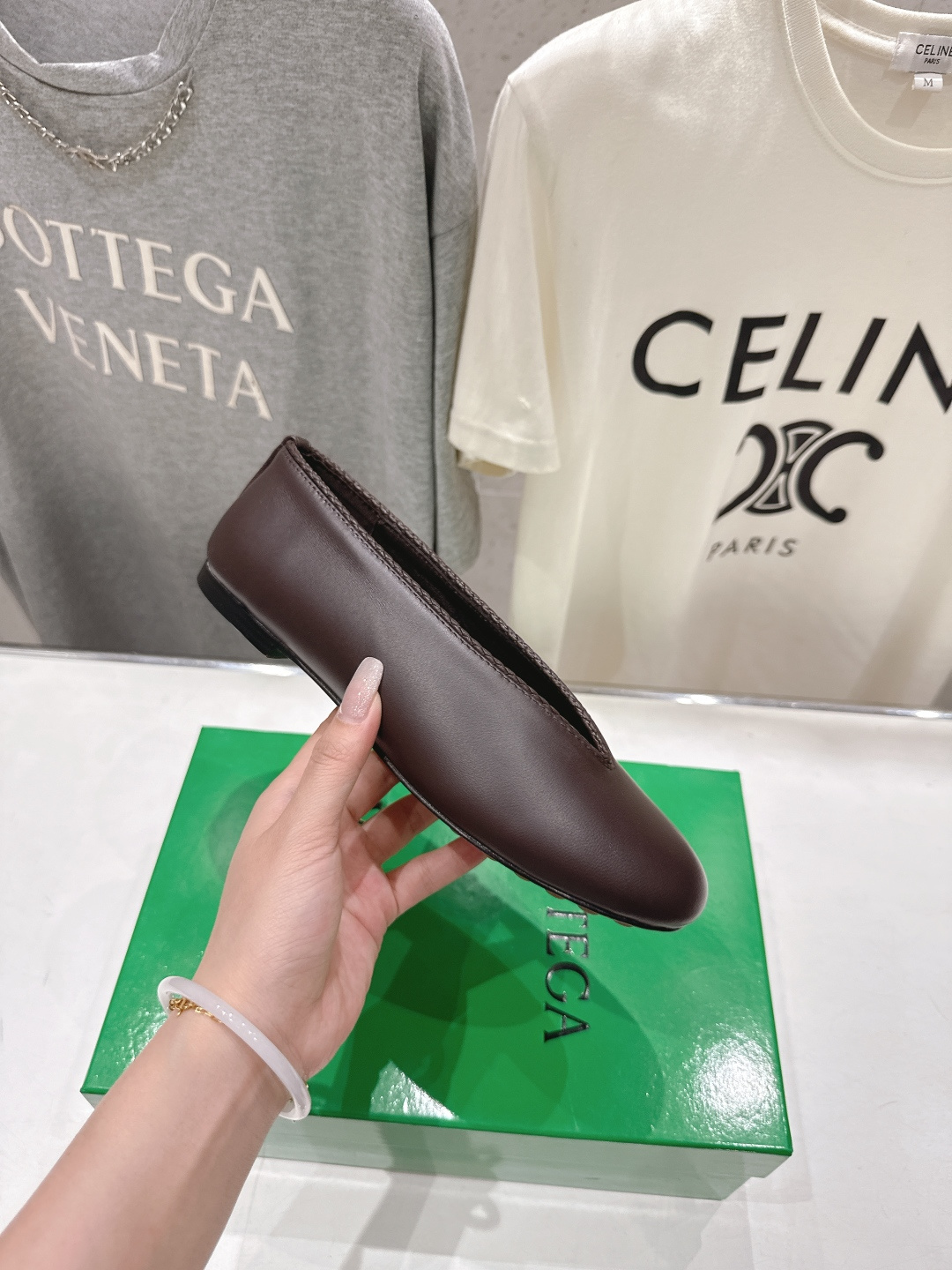 高版本出厂Bottega Veneta/BV F065 2026ss新款编织玛丽珍平底鞋乐福鞋 高定的配