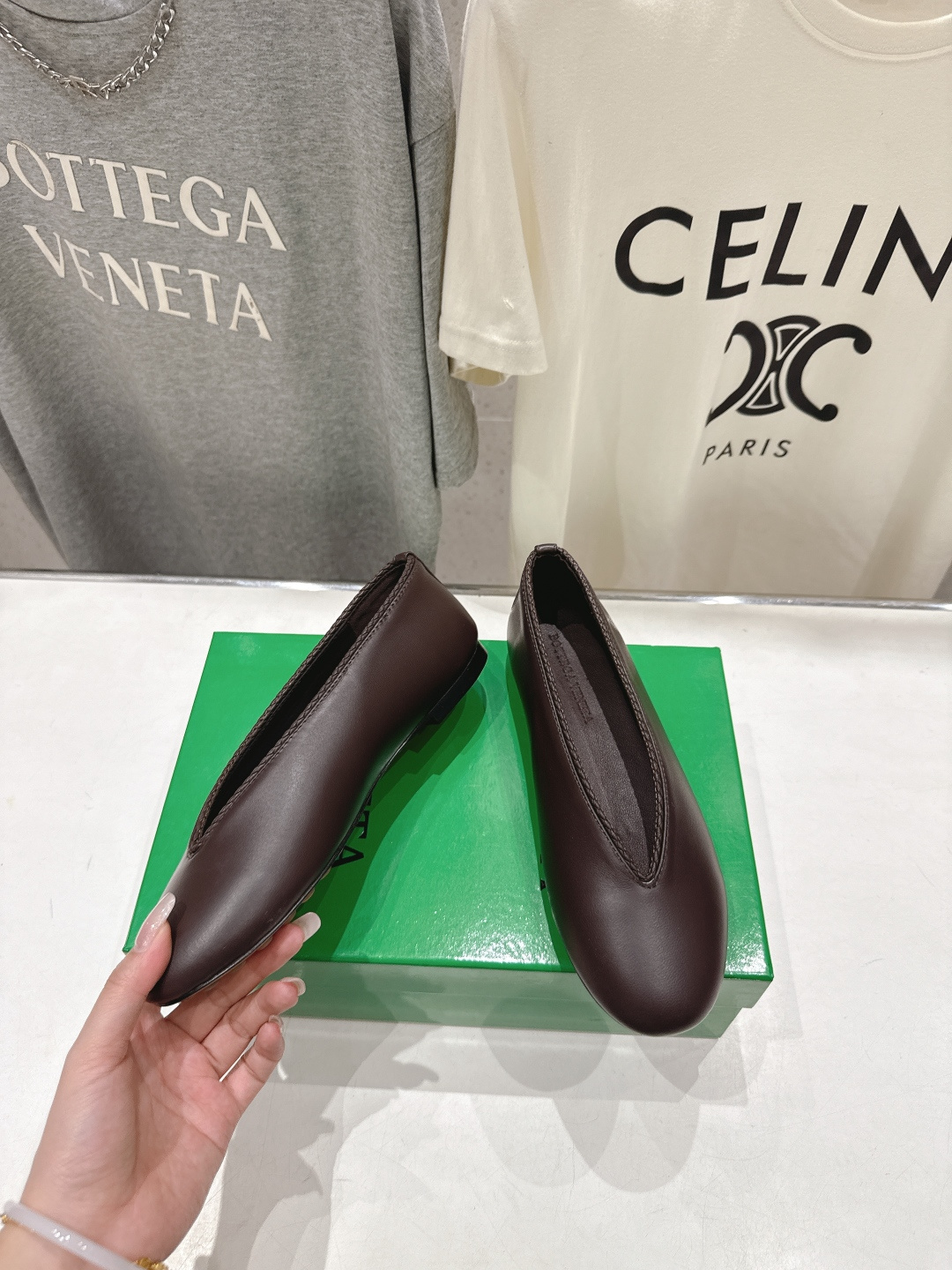 高版本出厂Bottega Veneta/BV F065 2026ss新款编织玛丽珍平底鞋乐福鞋 高定的配