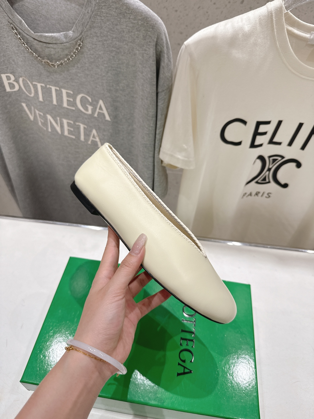 高版本出厂Bottega Veneta/BV F065 2026ss新款编织玛丽珍平底鞋乐福鞋 高定的配