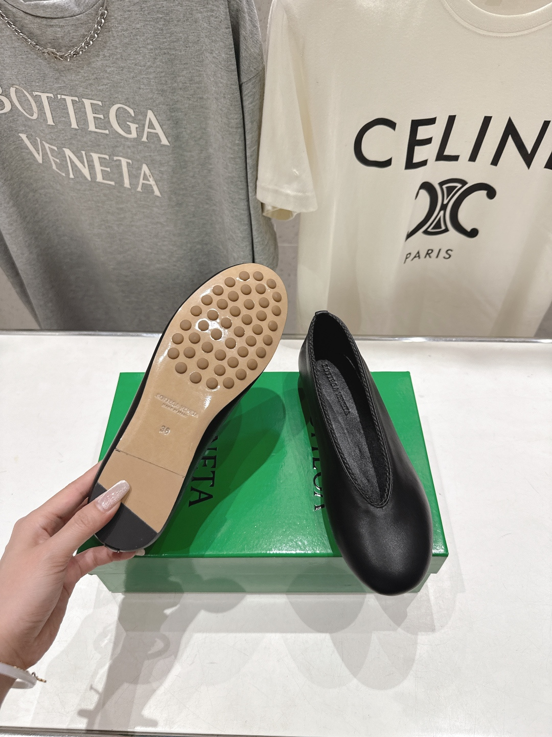 高版本出厂Bottega Veneta/BV F065 2026ss新款编织玛丽珍平底鞋乐福鞋 高定的配