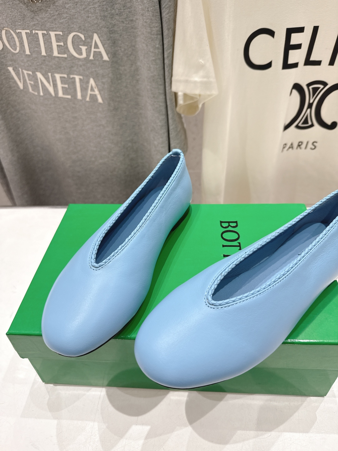 高版本出厂Bottega Veneta/BV F065 2026ss新款编织玛丽珍平底鞋乐福鞋 高定的配